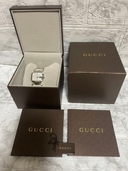 GUCCI G Collection Women’s Square Watch Silver Elegant Quartz W/Box New Unused