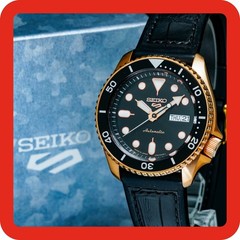 [MINT] SEIKO 5 Sports 4R36-07G0 SRPD76K1 BOXED Gold 42mm Automatic Men Watch