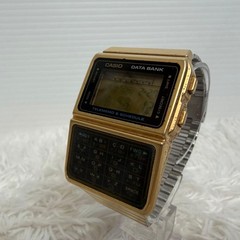 CASIO DBC-610 Data Bank Gold Retro Watch Working From Japan