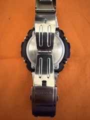 Excellent condition used CASIO G SHOCK G STEEL GST W110D radio solar metal band
