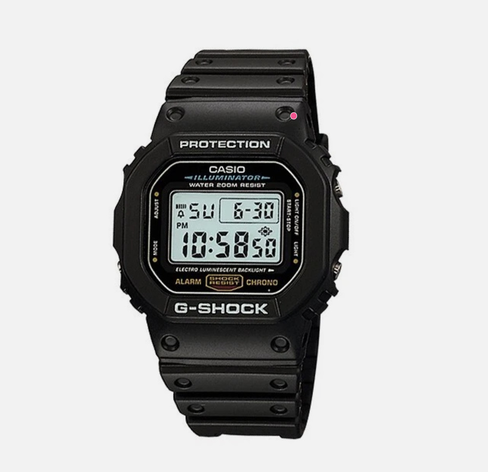 Casio G-Shock DW-5600E-1V Men Digital Watch Square Resin 20bar Chronograph NEW