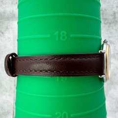 Seiko Credor 1271-0010 Brown 18K Gold Quartz Watch Japan Vintage 07493