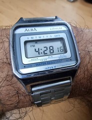 rare Seiko Alba Lithium Quartz W401-5050 Vintage Men’s Watch 1201a