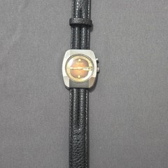 Vintage Ricoh Automatic 21 Jewels Brown Dial TV Case Men’s Watch 1970s – RUNNING