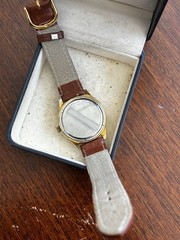 MOVADO ZENITH 50.5 ELECTRONIC 9164 TUNING FORK ‘SURF’ WATCH, RUNS NEW BATTERY