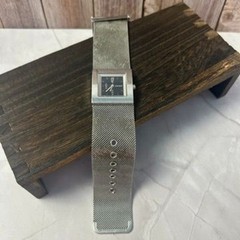 DKNY Watch Womens Square Silver Stainless Steel Milanese Mesh Analog – Untested