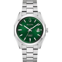 Bulova 3312282 Mens Surveyor Green Dial 96b429 Watch
