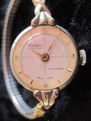 Wrist Watch Webster 5th Avenue Swiss Anti Magnetic Gold Tone