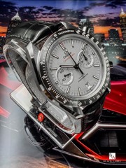 Omega Speedmaster Grey Side Moon 44.25mm Platinum Dial 2024 Full Set