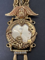 KIRKS FOLLY Angel’s Time Gold Tone Watch K94 New Battery