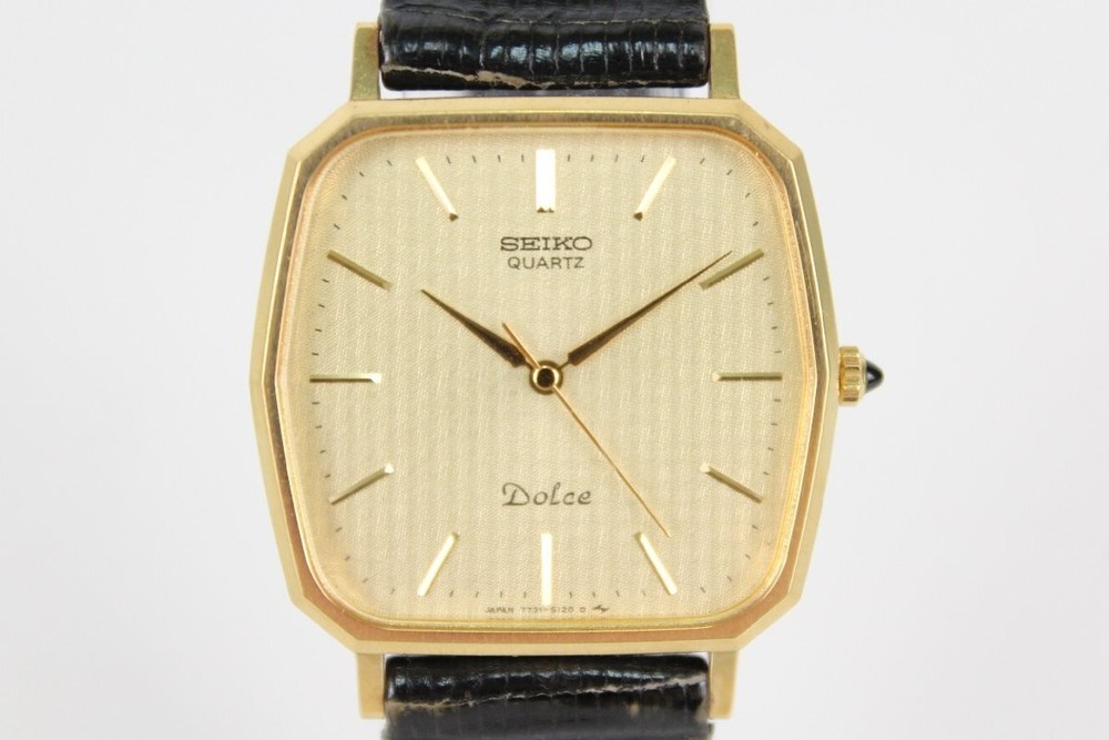 Vintage SEIKO Dolce 7731-5120 Quartz Men’s Watch from Japan fast shipping