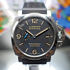 Panerai Luminor 1950 Marina PAM01312 PAM 1312 Full Set B&P Extra Straps 44m