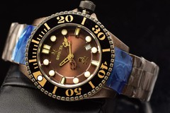 Invicta Mens 47mm Disney Pirates of the Caribbean L.E. AUTOMATIC Brown SS Watch