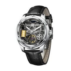 PINDU Men’s Auto Stainless Steel Mechanical Watch – 5ATM, Luminescent, Authentic