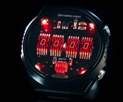 Rare Watch TimeRed (Splash Resistant, sapphire ) Futuristic retro led by RedCo