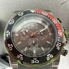 Invicta Pro Diver Chronograph Watch Men 49mm Gray Dial Black Tone 20029 New Batt