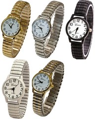 Blekon Collection Fashion Japanese Quartz Stretch Bracelet 28mm Case Women Watch