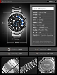 SKMEI Mens Sport Formal Fashion Quartz Wrist Watch Date w/ Box & Warranty Card