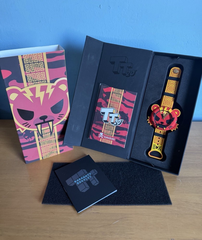 Tokidoki x Toy Tokyo 20th Anniversary Year Of The Tiger Yellow Red Watch