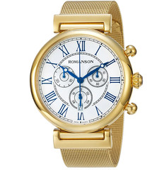 Romanson Men’s Metal Watch RWTMHM7A0800GOWH0