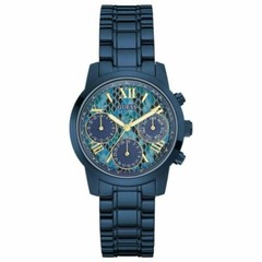 Guess mini sunrise TURQUOISE Dial Blue roman number 36MM WOMEN’S WATCH W0448L10