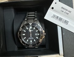 New Citizen Eco-Drive Super Titanium Black Dial Diver Watch BN0200-56E