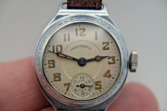 Vintage men’s WWI military Trench watch Ingersoll Made in USA for repair