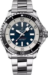 Breitling Superocean 44mm Blue Dial Stainless Steel Men’s Watch A17376211C1A1