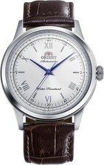 ORIENT RN-BB0002S Bambino 38mm White Roman No Date Automatic Leather Watch
