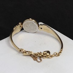 Alba Quartz Y150-0B30 Ladies Bangle Watch Gold-Tone Black Dial