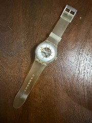 2002 Swatch Translucent Dream SUDK105 X-Large Skeleton Transparent