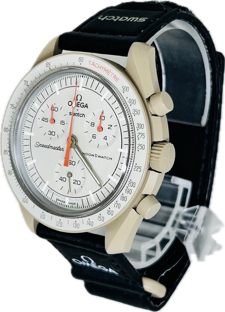 OMEGA Speedmaster Moon Swatch Mission To Jupiter SO33C100 Unisex Excellent A7270
