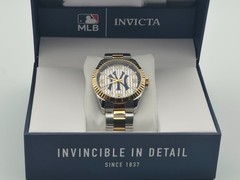 Invicta MLB New York Yankees 43mm W/Luminous Indices Silver Gold Men’s Watch