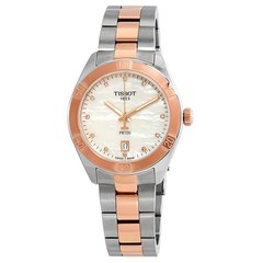 Tissot 1853 Two Tone Stainless Steel MOP Dial Diamond Watch New No Box