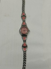 Ladies Watch “SWATCH” Swiss Quartz Move, Pink & Stainless Steel, Work, K-Time
