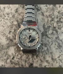 Casio G-Shock GM-2100D-7A Stainless Steel “CasiOak” Watch