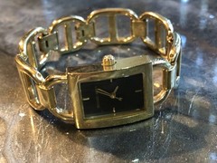 ✨🌟🛍️ RETIRED & RARE Early MICHAEL KORS Gold Link DESIGNER WATCH Bracelet ✨