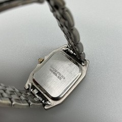 Peugeot Womens Watch 21mm White Dial Square Two Tone Stainless New Battery 5.5″
