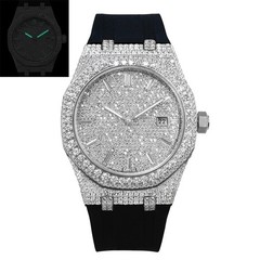 VVS 8.15ct Moissanite Iced Out Men Watch 9015 Automatic Mechanical Movement