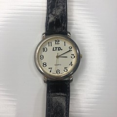 X11 LTD 23302BWX 36002 Japan Silver Black Croc Leather Unisex Watch Untested
