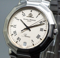 Baume & Mercier Riviera 5131.2 Vintage Quartz Men’s Watch 34mm Roman White Dial