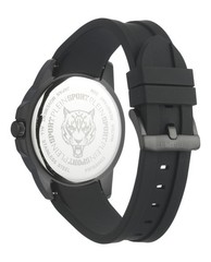 Plein Sport Mens Black 44mm Strap Fashion Watch