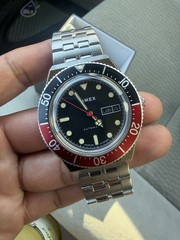 Timex M79 Automatic Diver Watch Black Dial Day/Date 40mm SS Bracelet