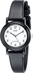 Casio Analog Women’s Watch Black Resin And Rubber 25Mm Waterproof 3 Atm LQ-139B