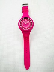 Versus by Versace SOQ030015 Pink Dial and Pink Rubber Silicone Strap Watch, SOQ