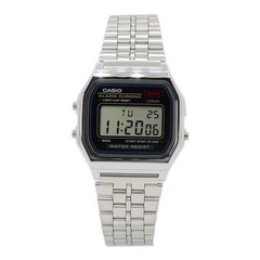 CASIO QUARTZ A159WA-N1JH A159 Series Quartz Digital Clear/Black Silver