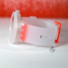 Swatch Swiss Made Big Bold Orangeinjelly 47mm SO27E102 Semi Transparent Orange