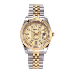 39.5mm Parnis New Design Elegant Luminous Marker Automatic Men Wristwatch
