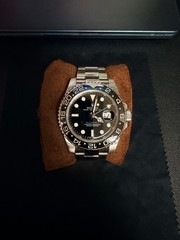 2009 ROLEX watch all original GMT 2 Original box and card. stainless steel.