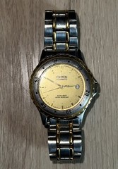 Croton Aquamatic Casual Men’s Gold Tone Watch 5ATM 150 FT Water Resistant